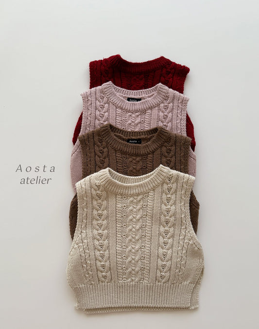 Simple knit vest