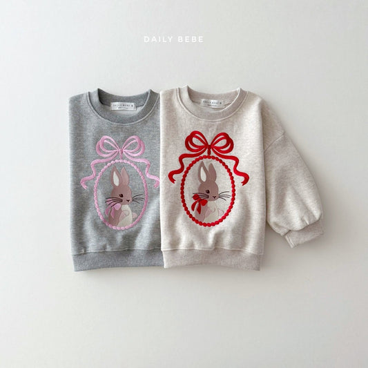 Rabbit embroidered sweatshirt