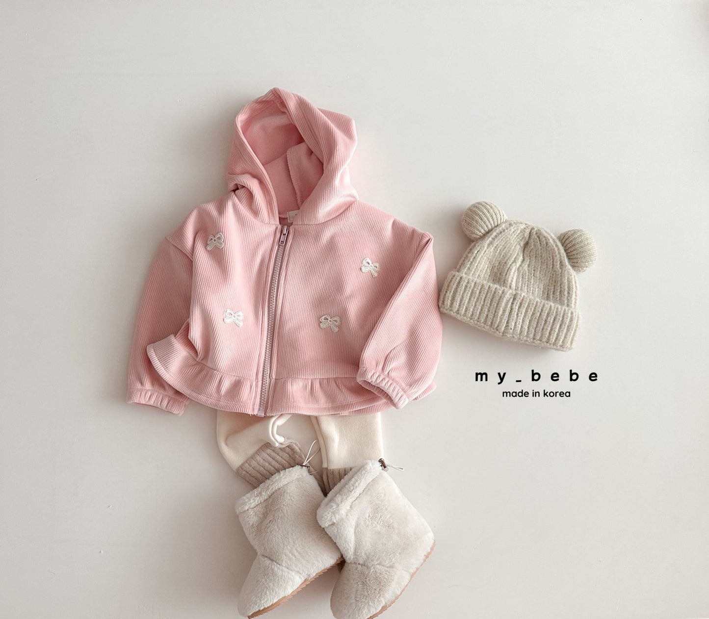 Velour frill zip up