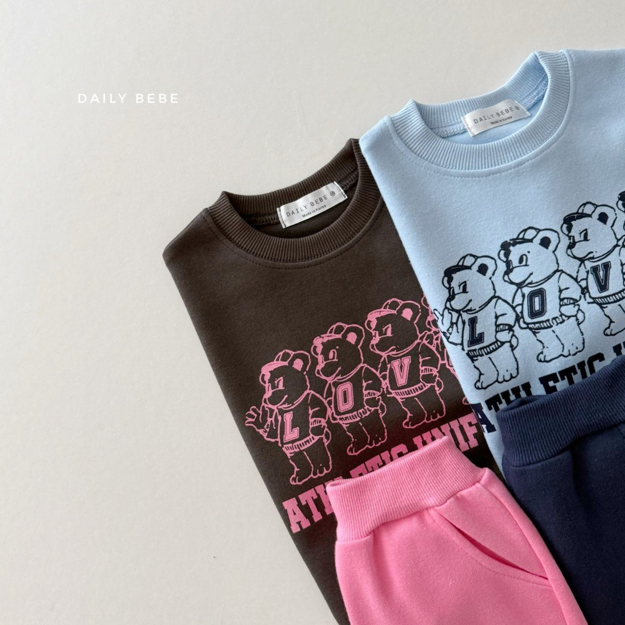 Four bears top bottom set