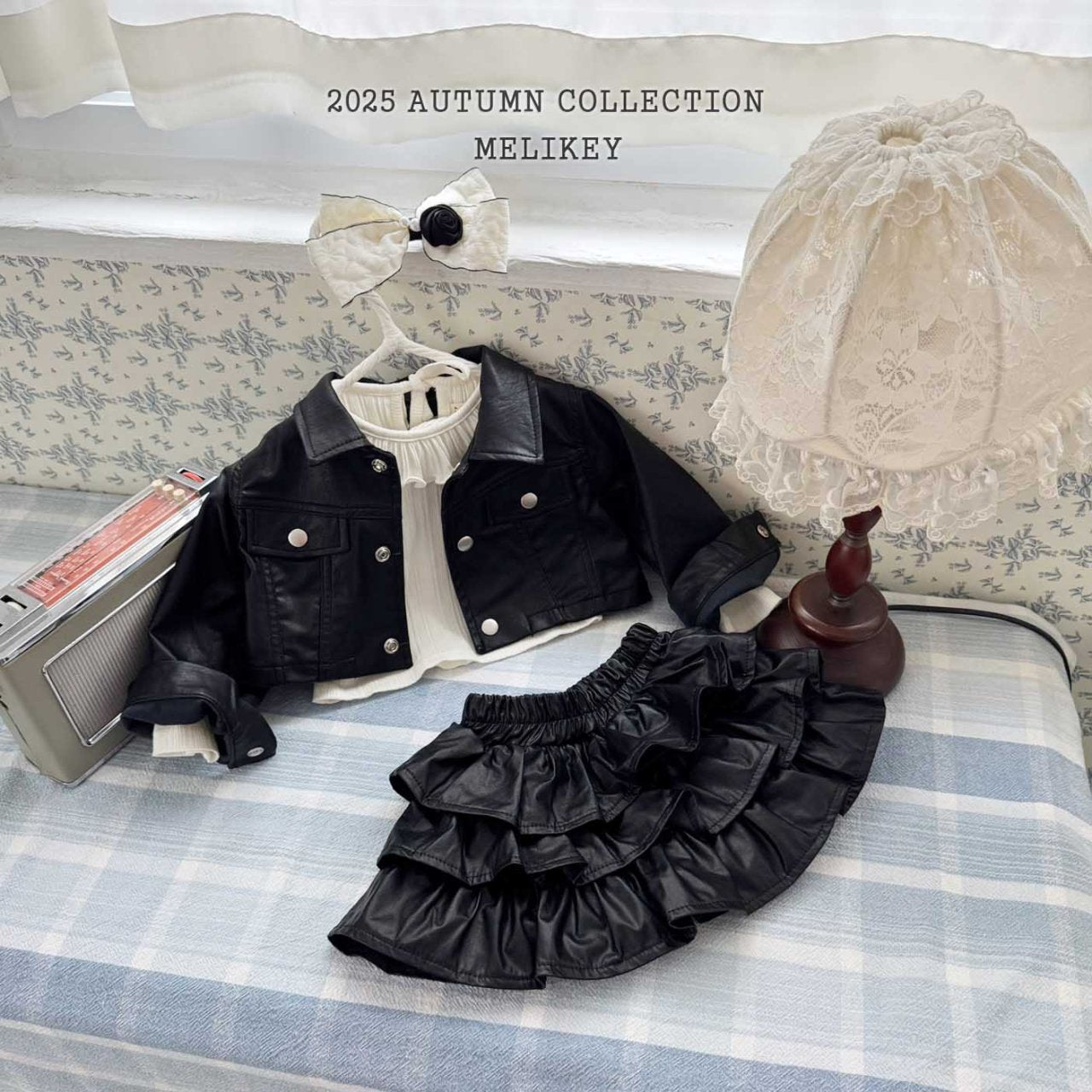 Cancan leather skirt