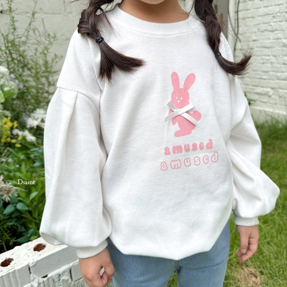Amused pink ribbon sweatshirt