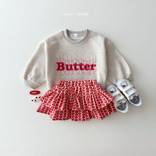 Butter embroidery sweatshirt