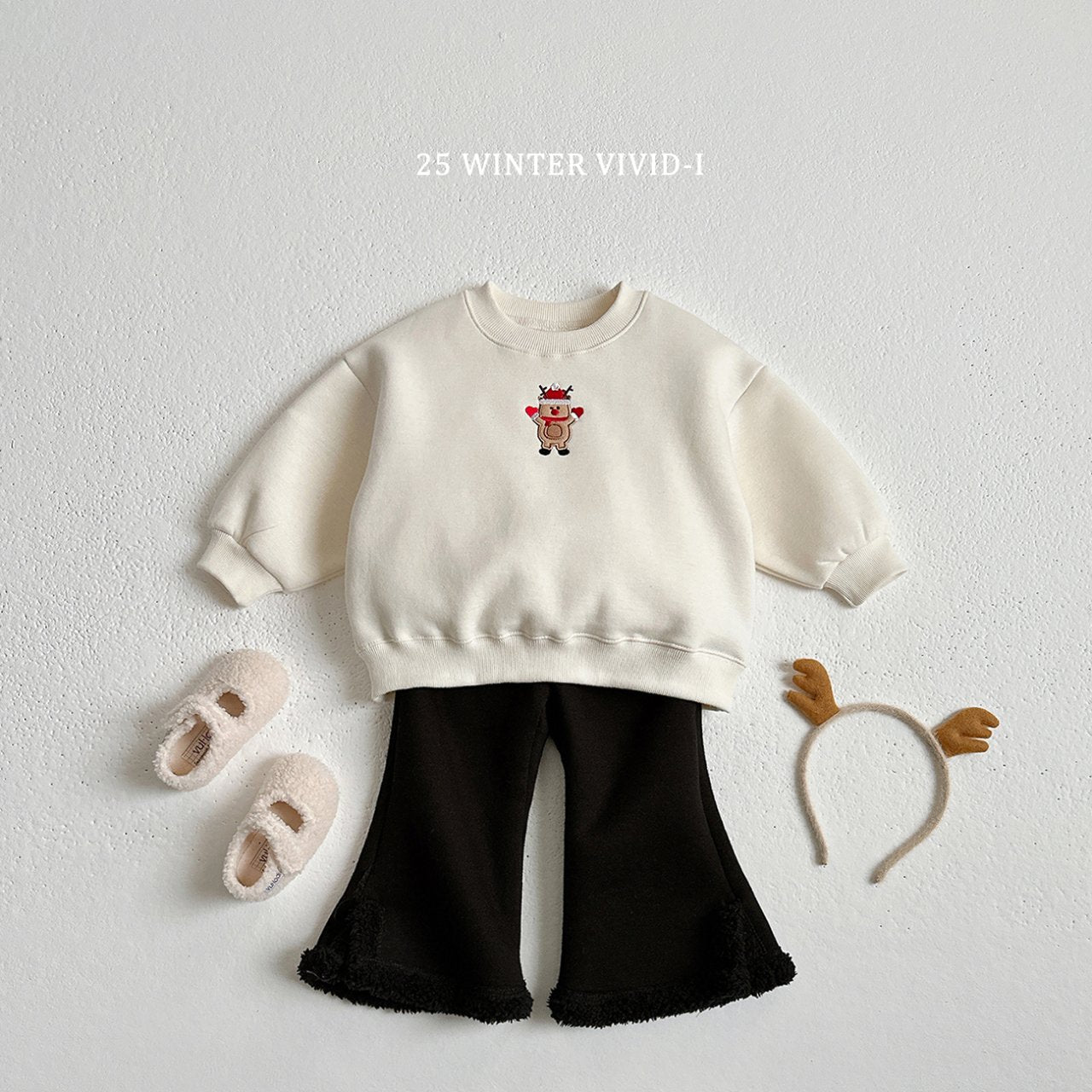 Wool slit pants