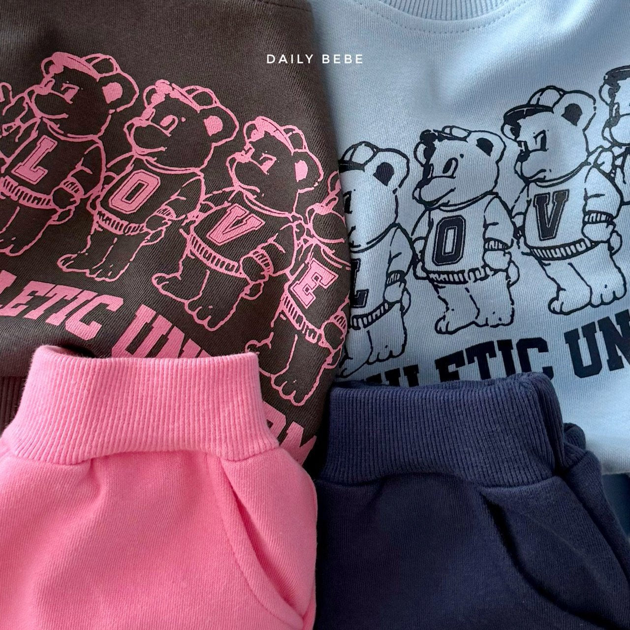 Four bears top bottom set