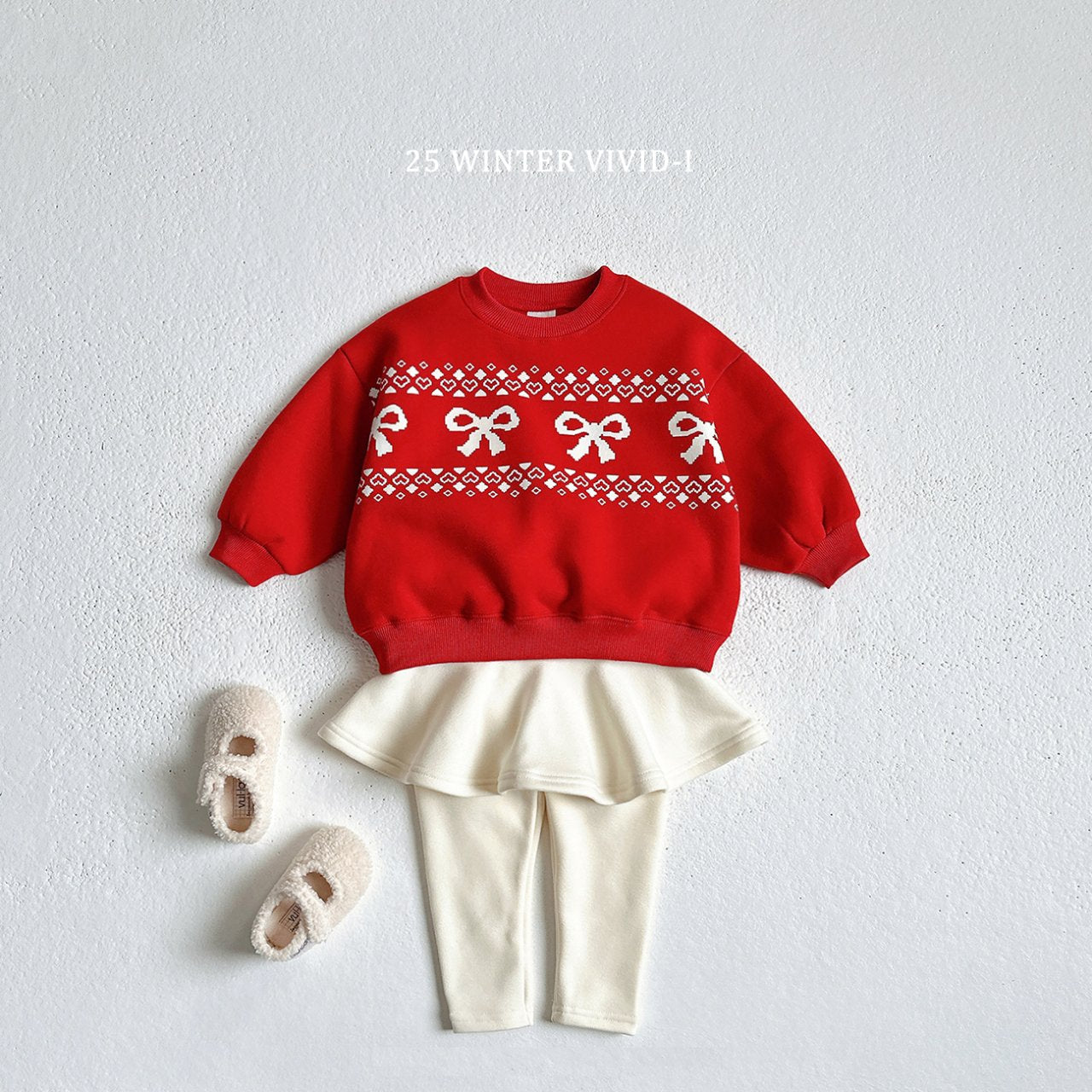 Winter fleece-lined skirt leggings