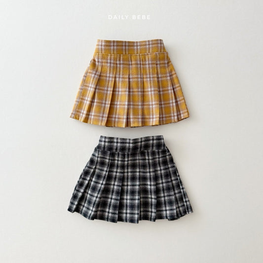 Checkered school skirt