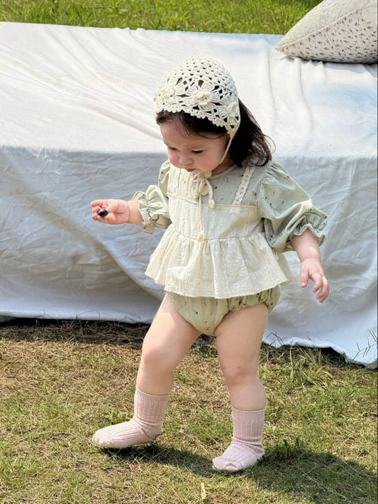 Latte bloom romper