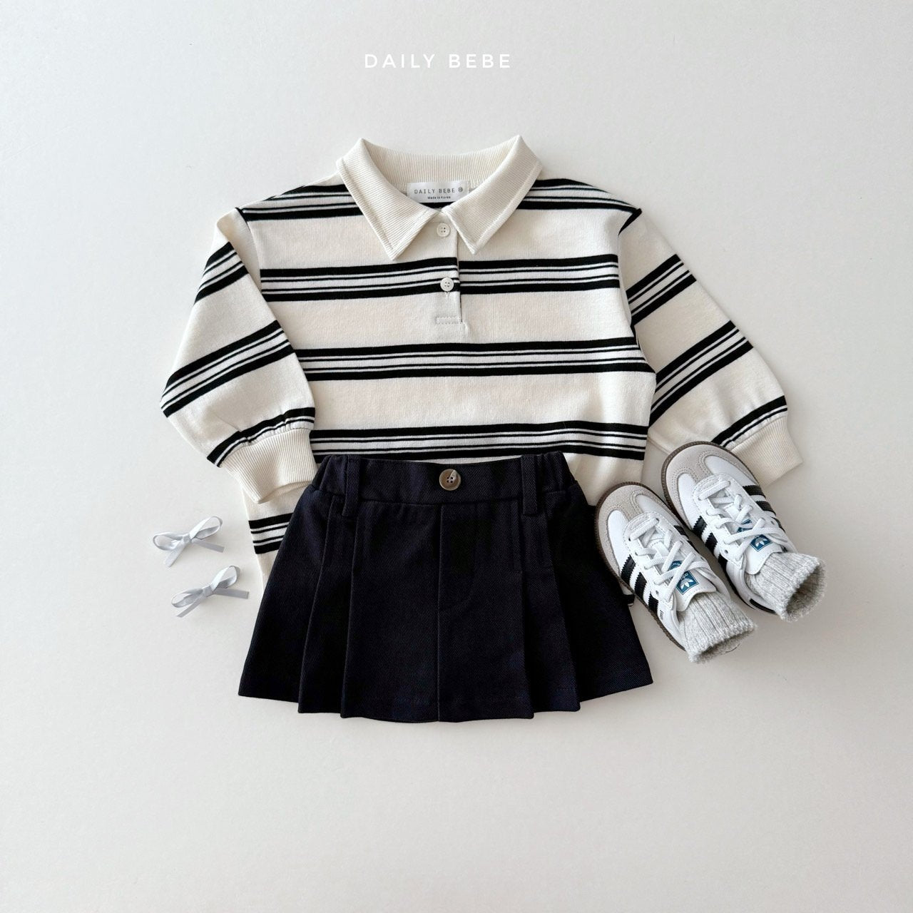 Collar striped shirt