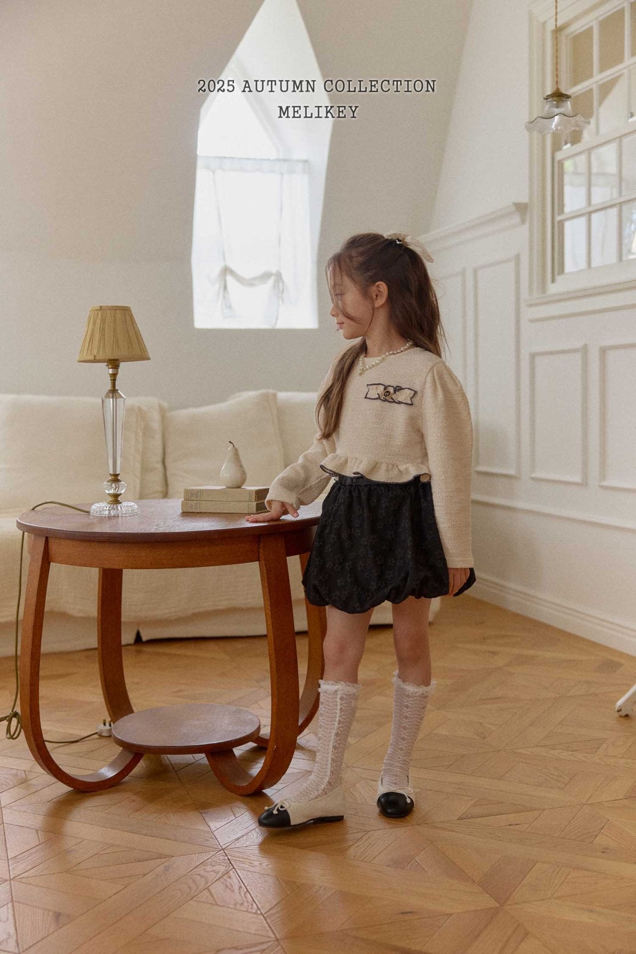 Jacquard pumpkin skirt