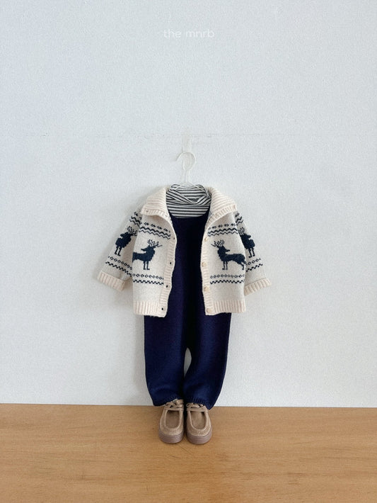 Teddy knit overalls