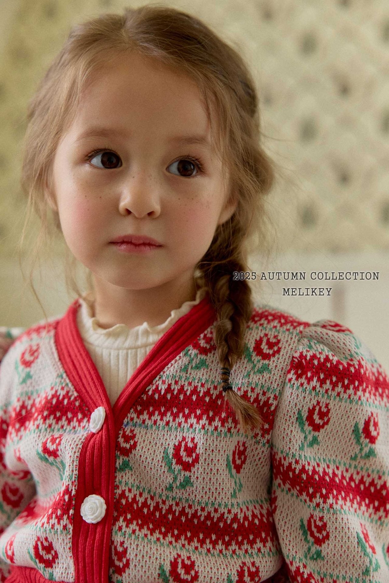 Striped rose cardigan