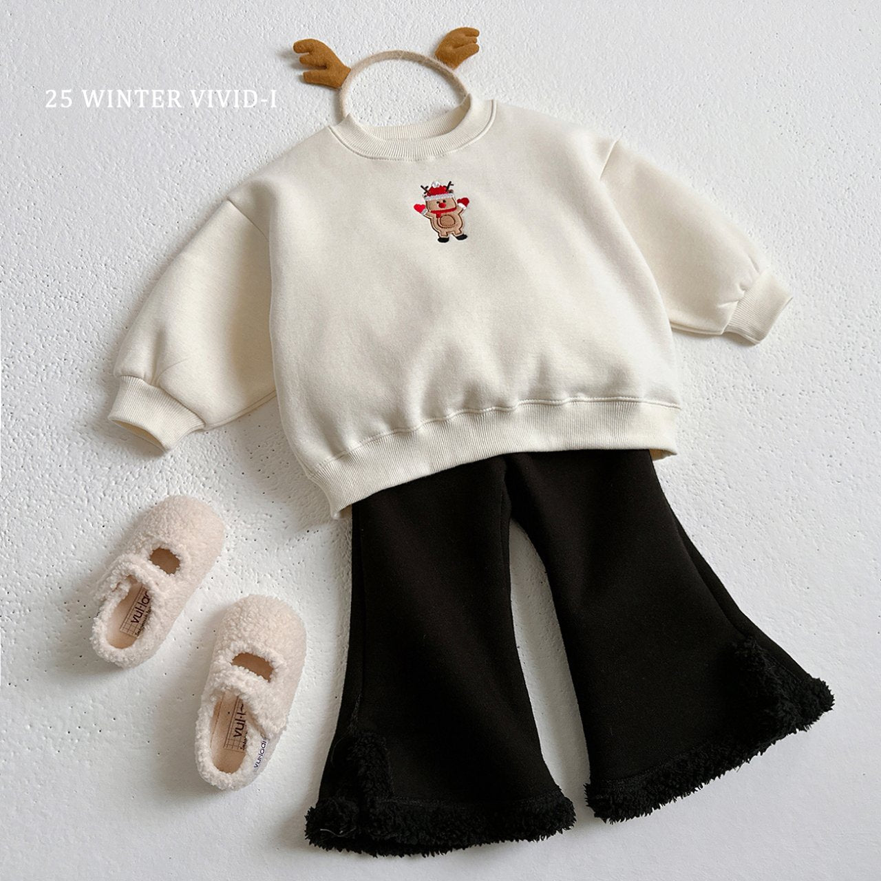 Wool slit pants