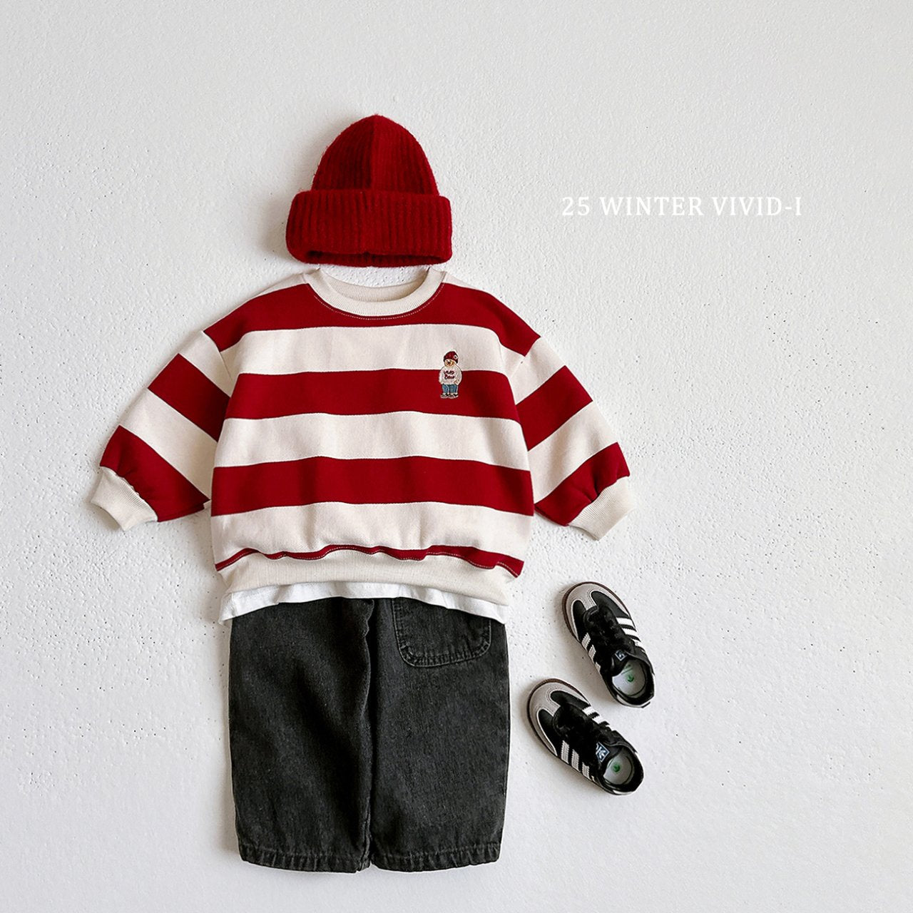 Striped bear sweatshirt