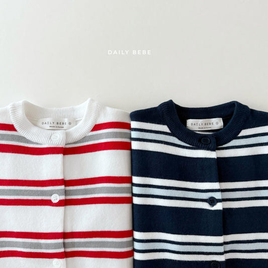 Multi-striped cardigan