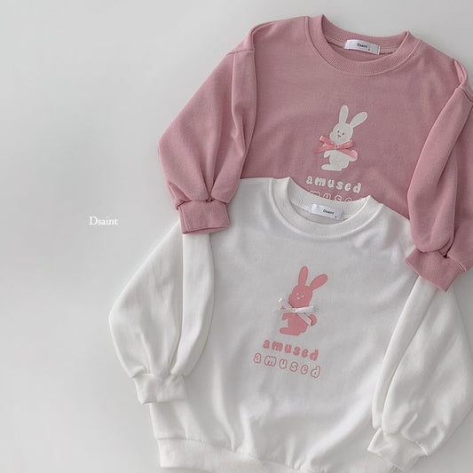 Amused pink ribbon sweatshirt