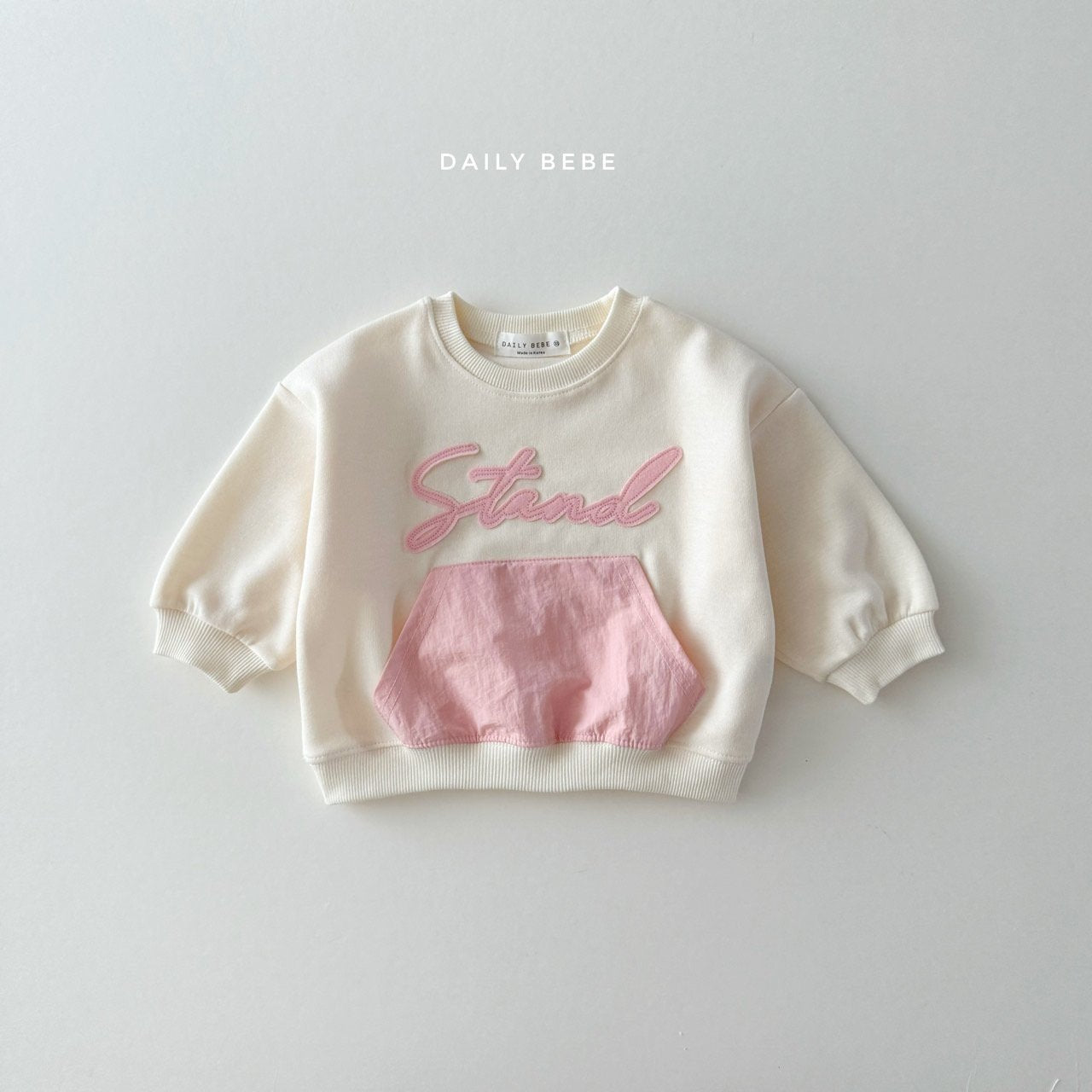 Rustling pocket sweatshirt