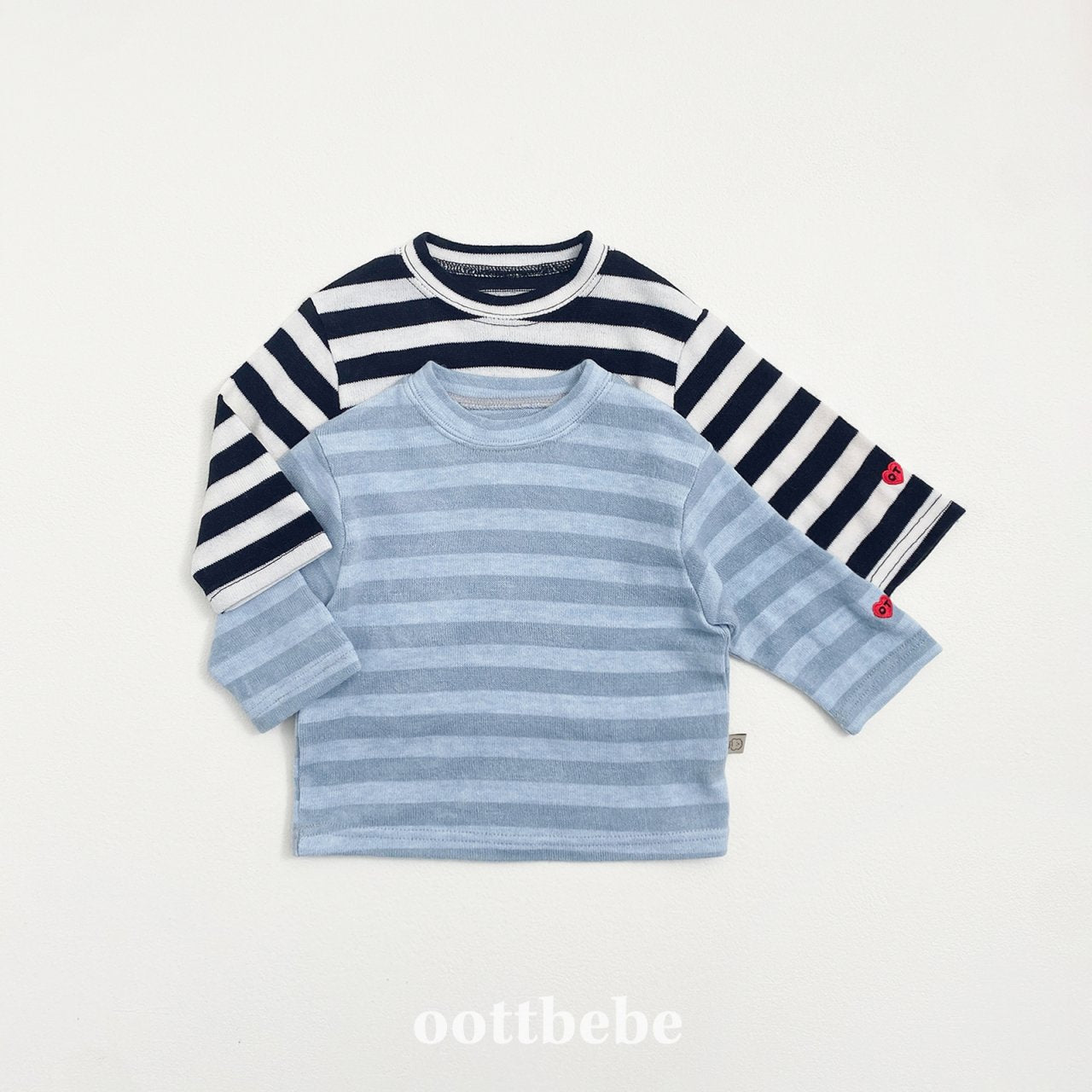 Mixed stripes top