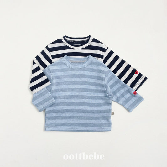 Mixed stripes top