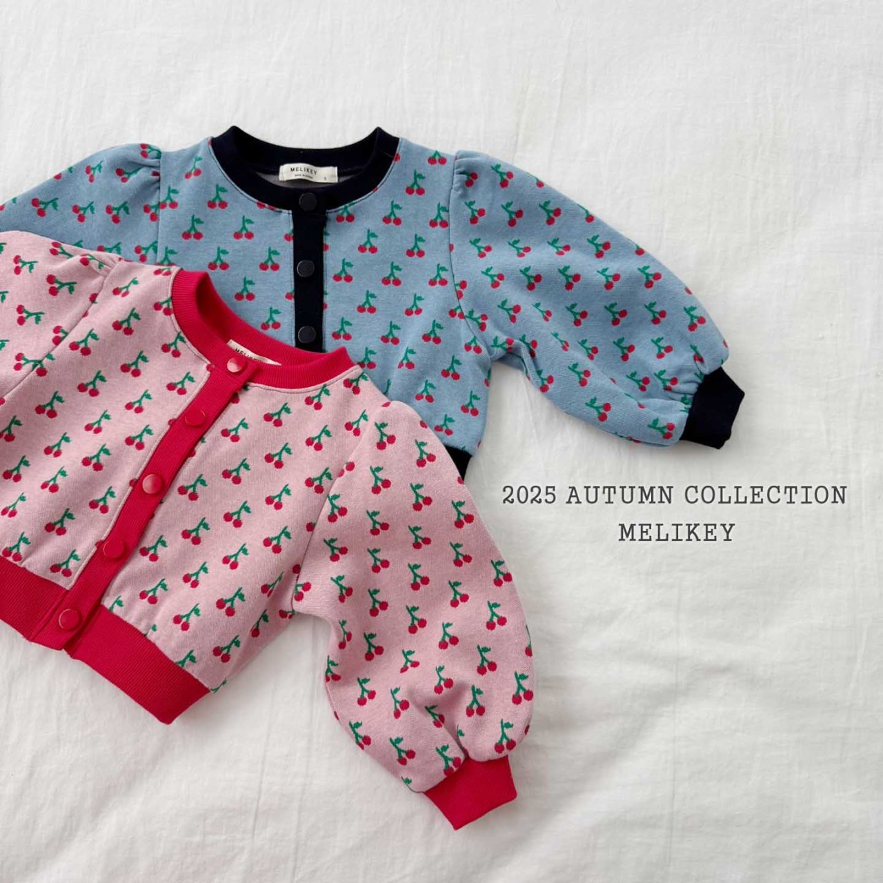 Cherry puff cardigan