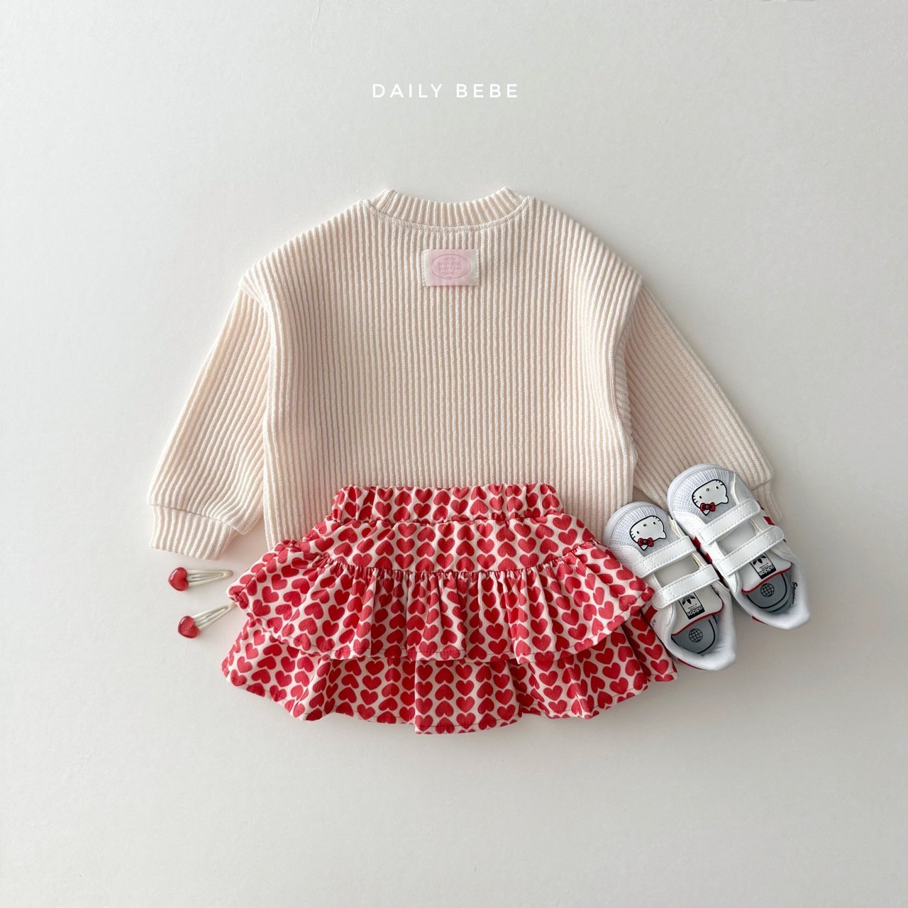 Daily ribbed knit sweatshirt
