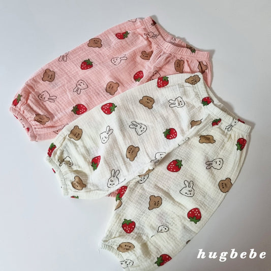 Strawberry bunny pants