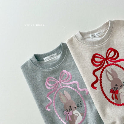 Rabbit embroidered sweatshirt