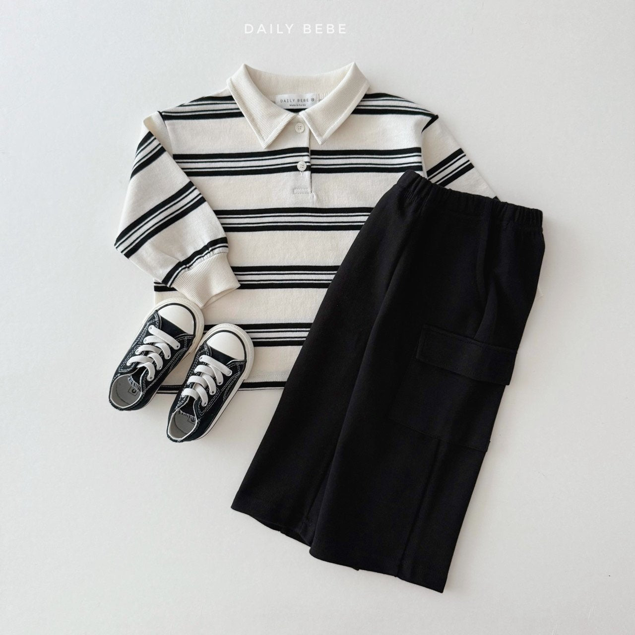 Collar striped shirt