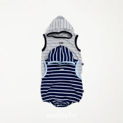 Urban stripes onesie
