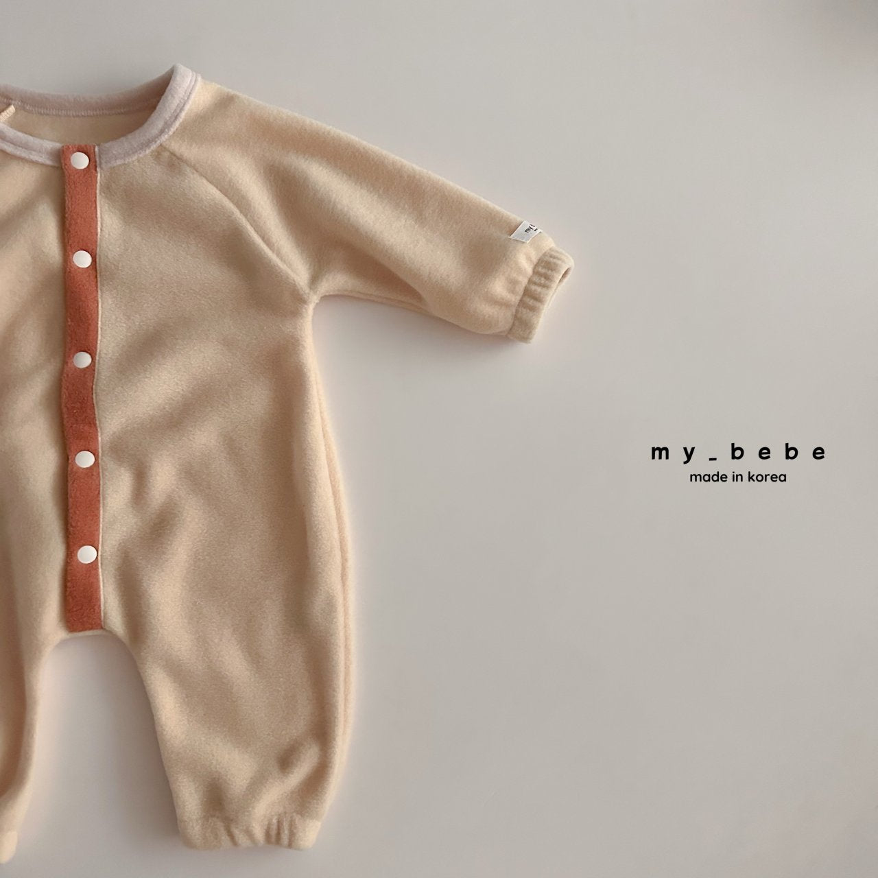 Snap fleece body suit