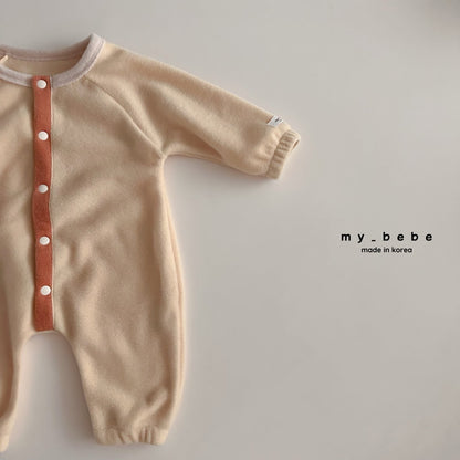 Snap fleece body suit
