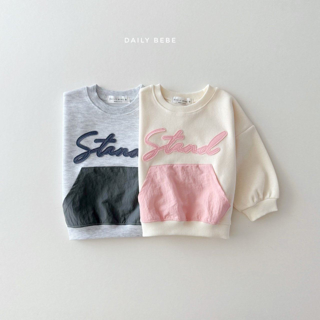 Rustling pocket sweatshirt