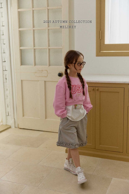 Rose frill pants