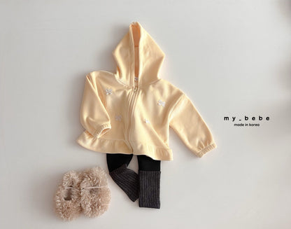 Velour frill zip up