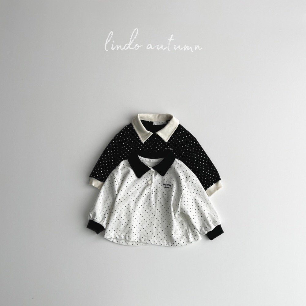 Little dot collar shirt
