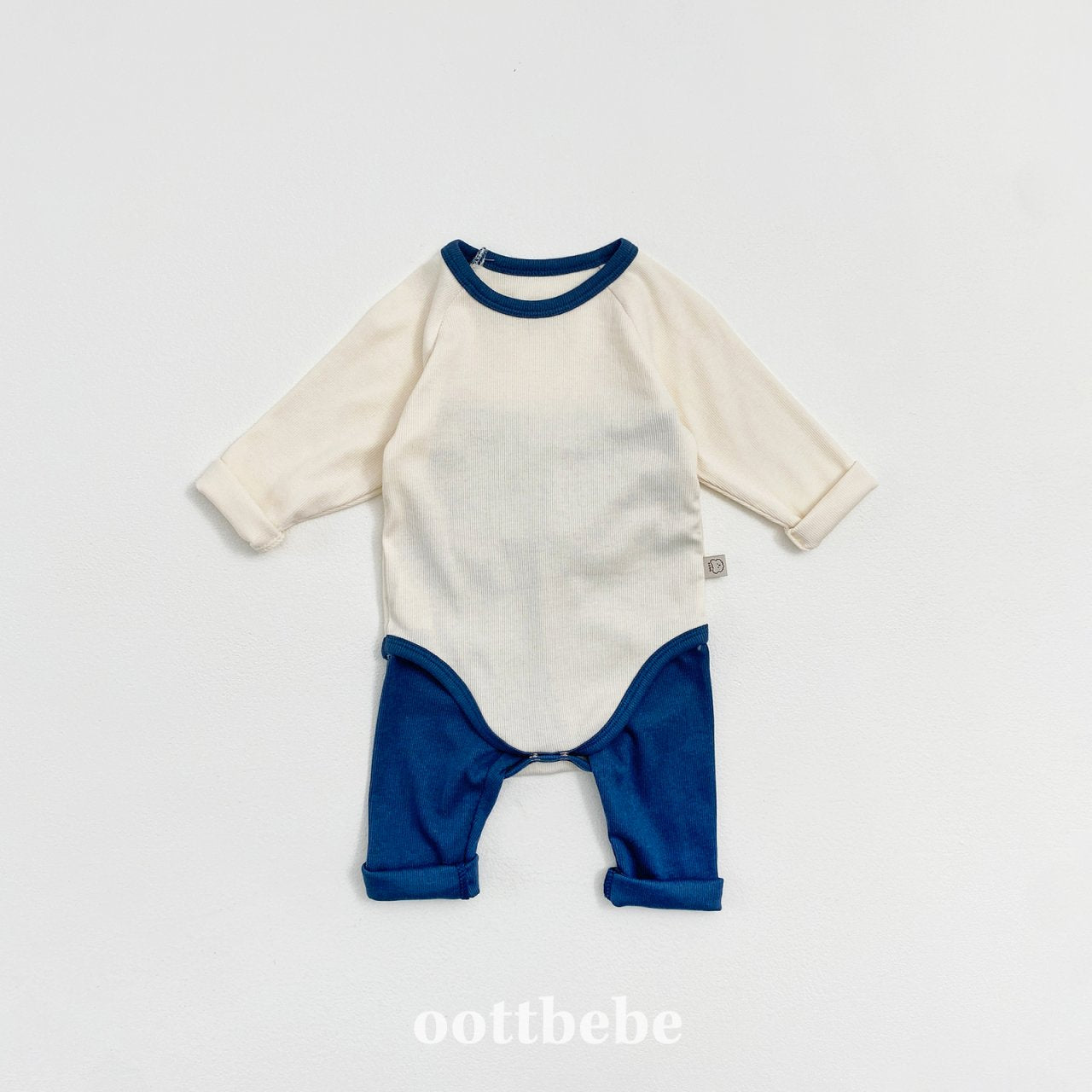 Pudding modal ribbed onesie set