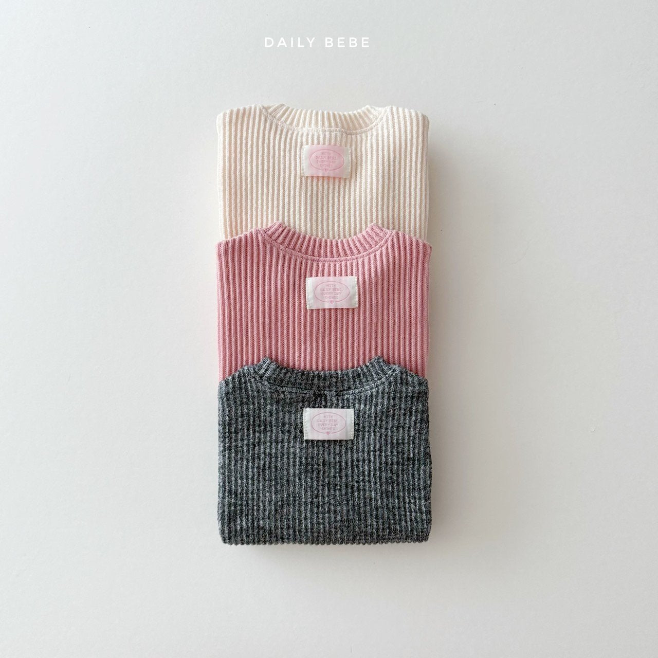 Daily ribbed knit sweatshirt