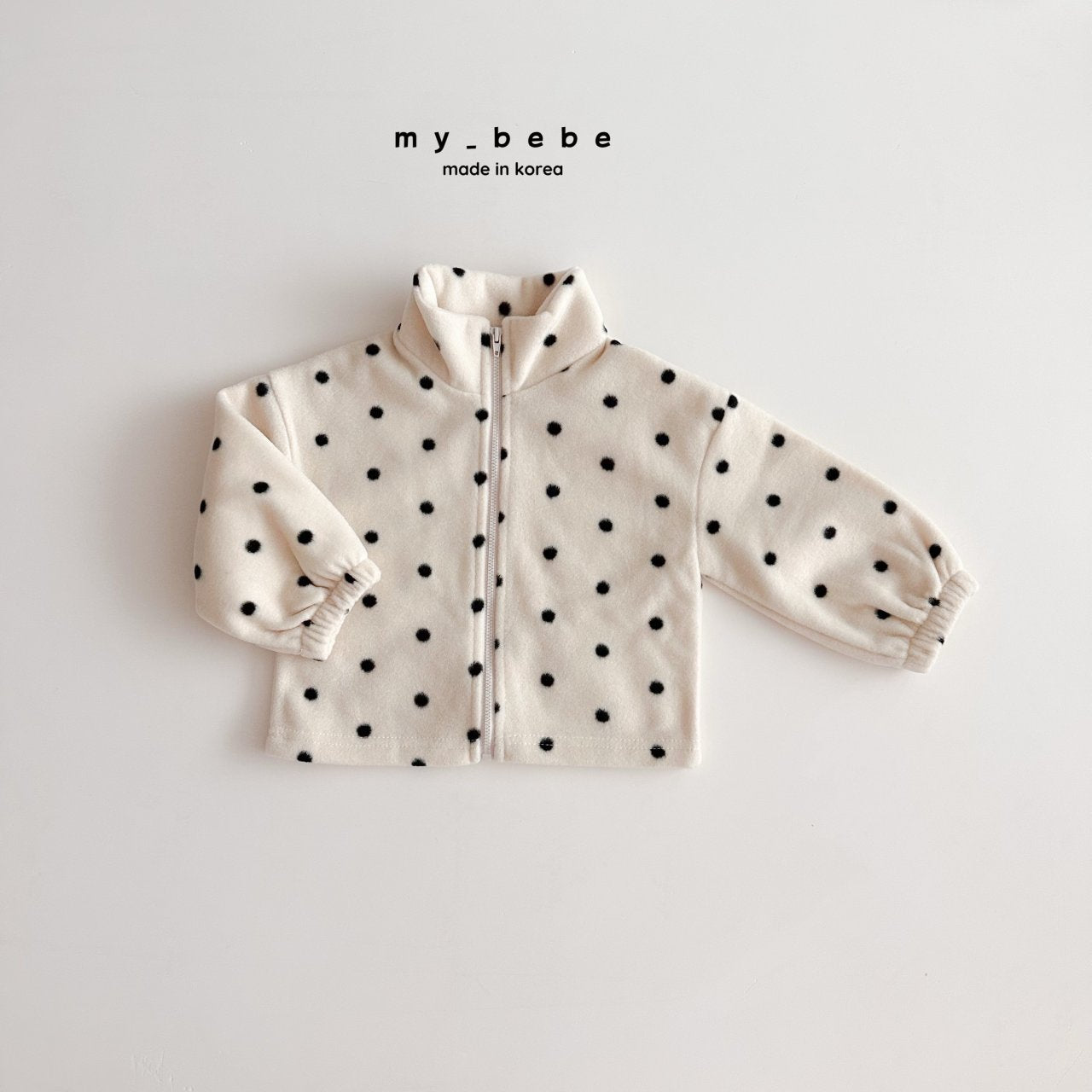 Printed fleece zip up