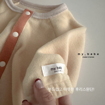 Snap fleece body suit