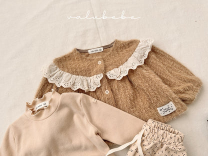 Lace yolk cardigan