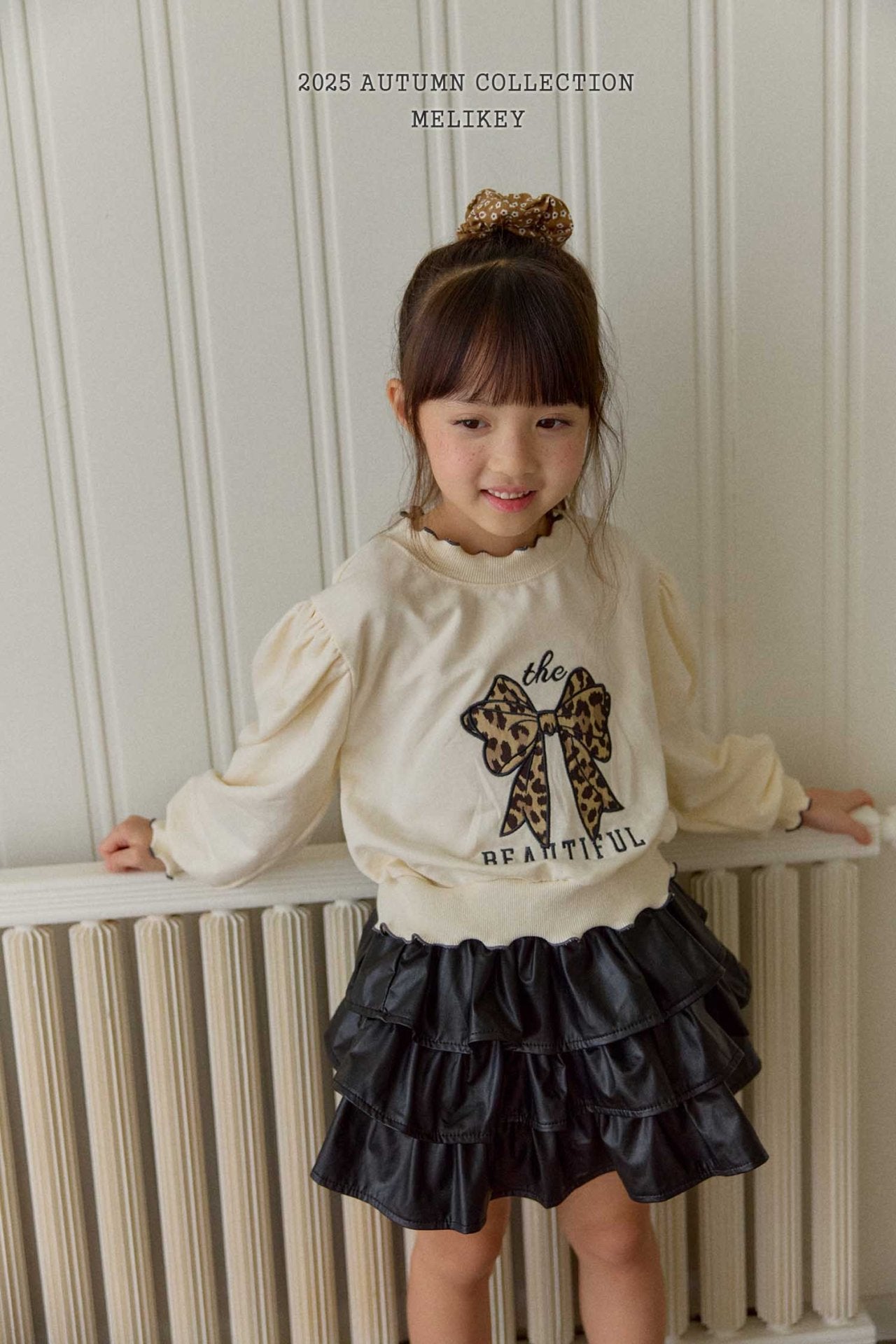 Cancan leather skirt