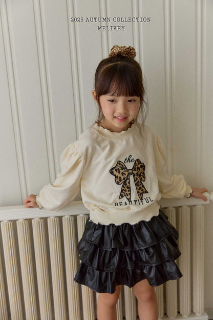 Cancan leather skirt