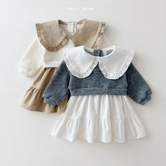 [Ready to Ship] Knit accent dress