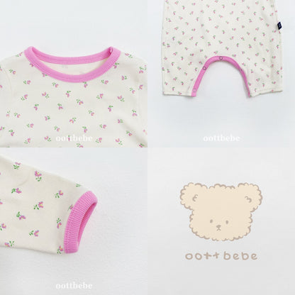 Flower berry onesie