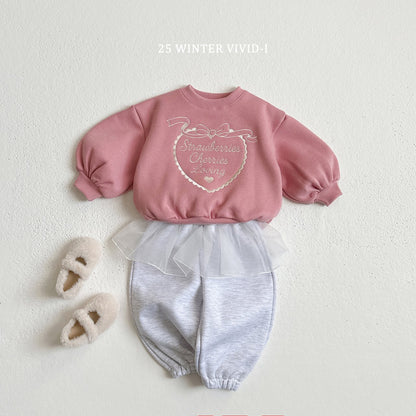 Fleece-lined chiffon skirt pants