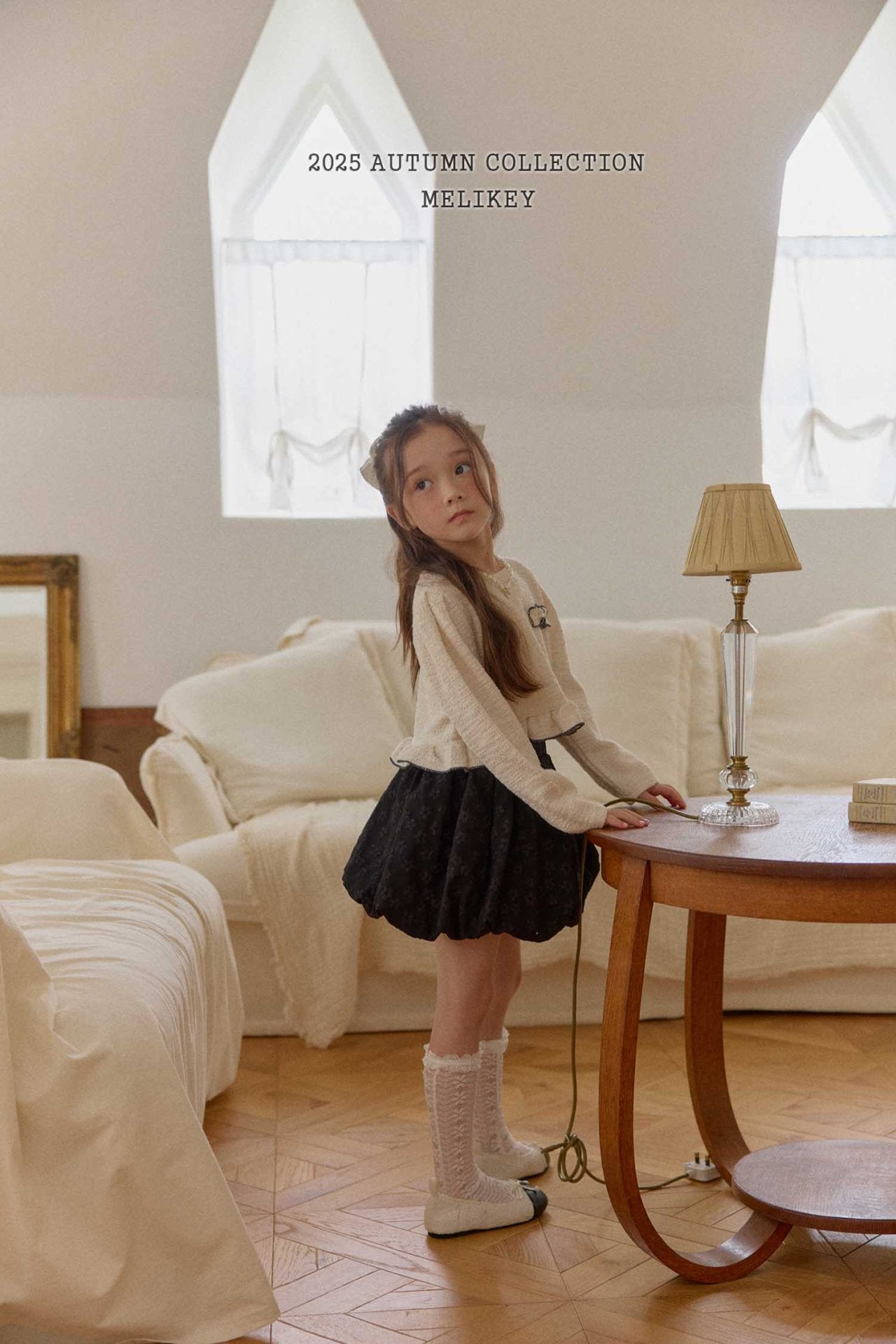 Jacquard pumpkin skirt