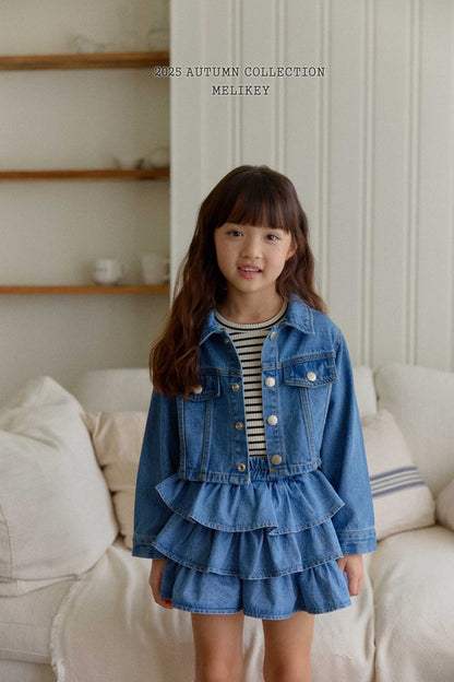 Denim short jacket