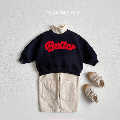 Butter boucle embroidered sweatshirt