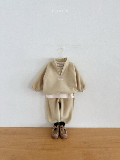 King fleece half zipup