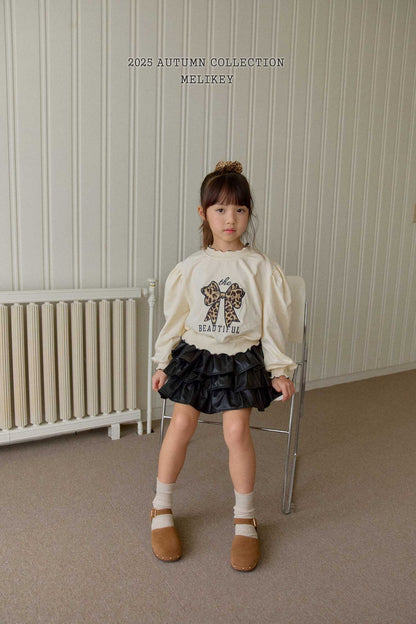 Cancan leather skirt